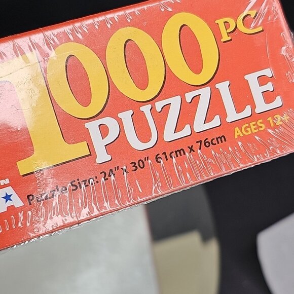 Rare White Mountain Puzzles Harvest Time 1000 Piece Jigsaw Puzzle 9115 SEALED US - Picture 10 of 10